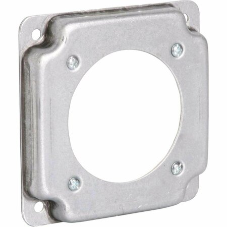 SOUTHWIRE 2.465 In. Dia. Receptacle 4 In. x 4 In. Square Device Cover G1954-UPC